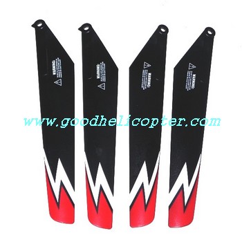 subotech-s902-s903 helicopter parts main blades (red-black color)